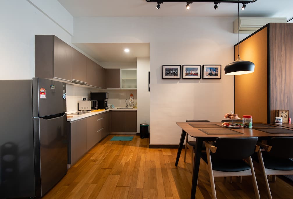 Kitchen and dining area