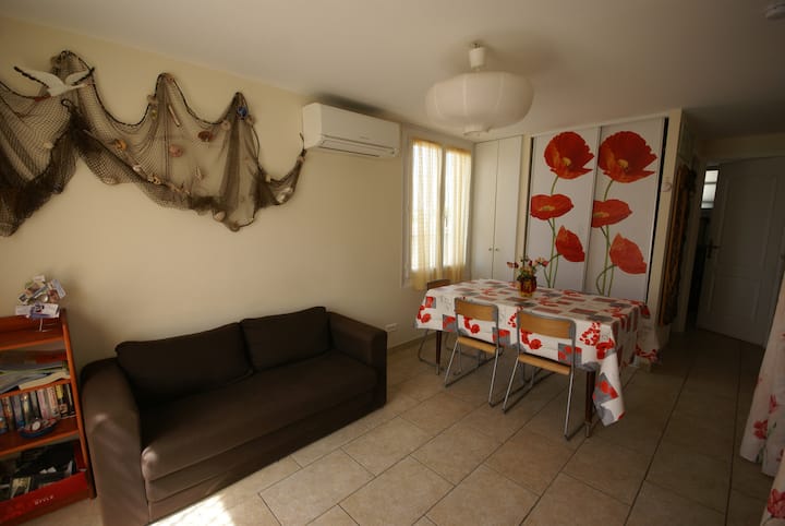 L' Hippocampe   Gauche - Plage 400 M - Wifi - Clim - Gruissan