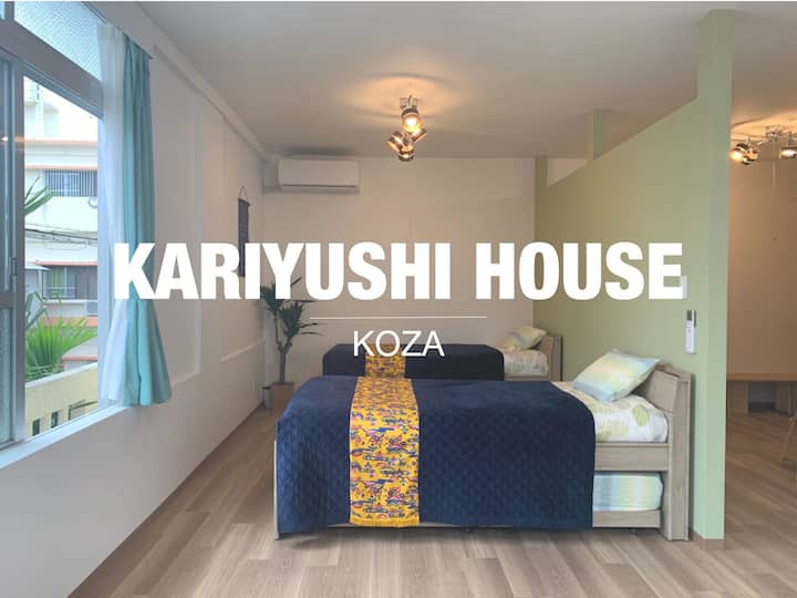 Room w/ 4 beds close to Gate 2 street side Apartments for Rent in Okinawa, Okinawa, Japan Airbnb