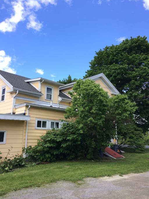house from the driveway
