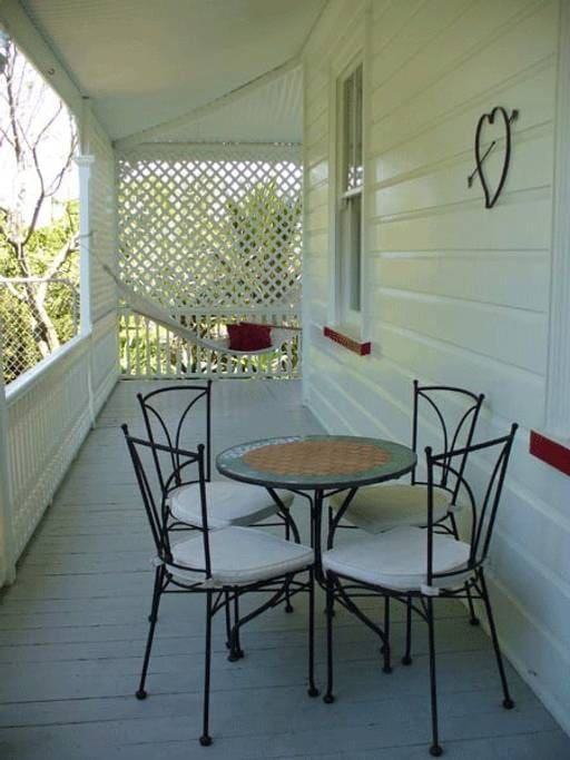 A private verandah is located outside your room with table 7 chairs