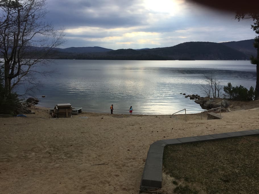 Shared private beach