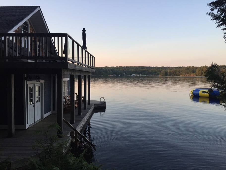 Sunsets on the water.