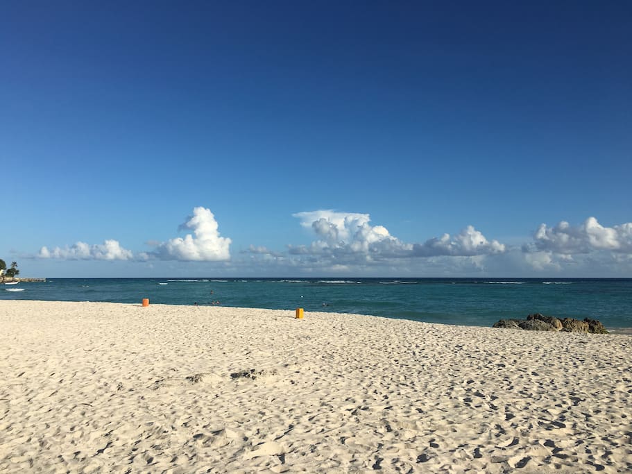 Beautiful beach just seconds from the apartment!