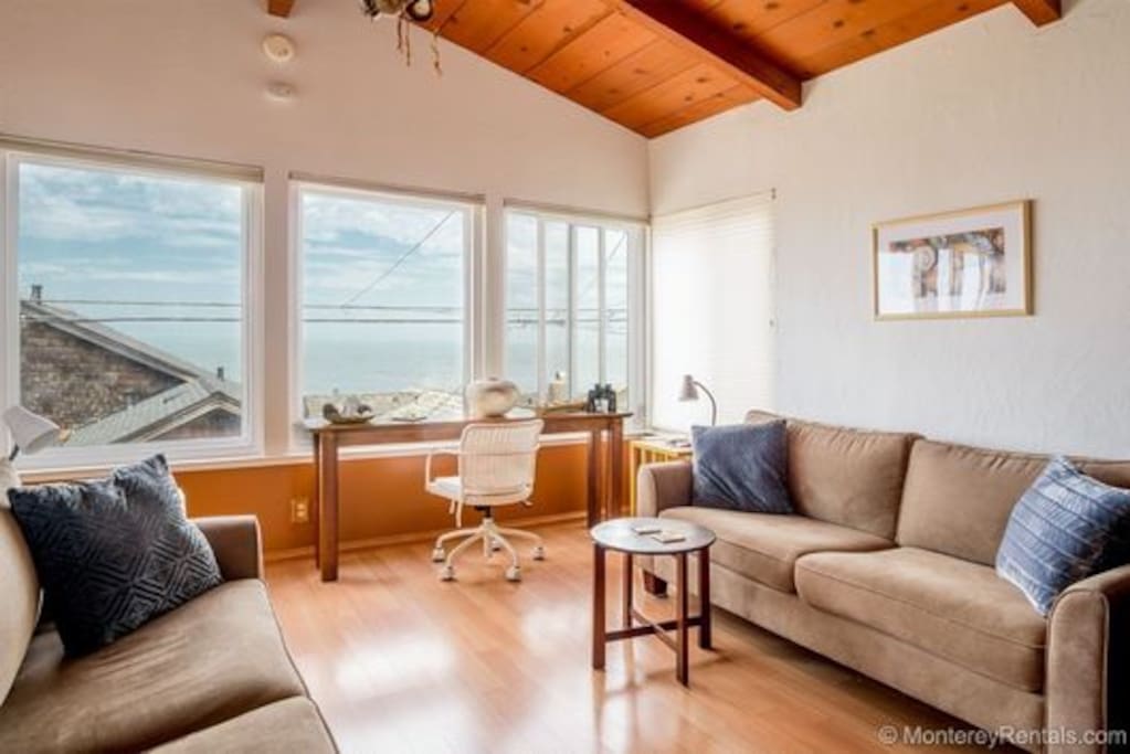 Oceanview from cozy living area