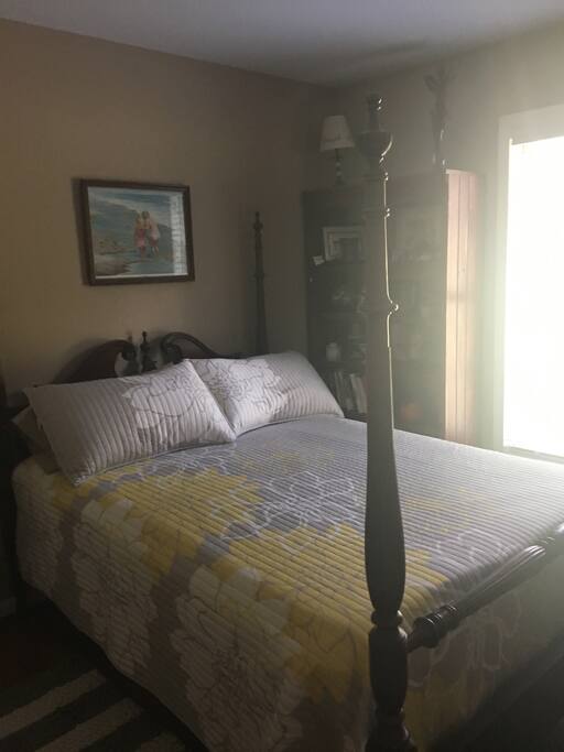 Full Bed with memory foam on mattress