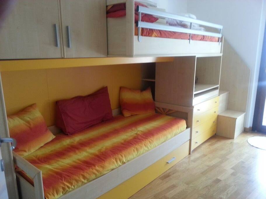 cameretta 3 posti letto