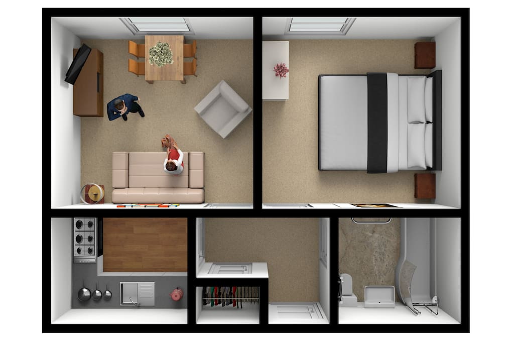 Floor plan of Apartment 6 - The Muntham Apartments