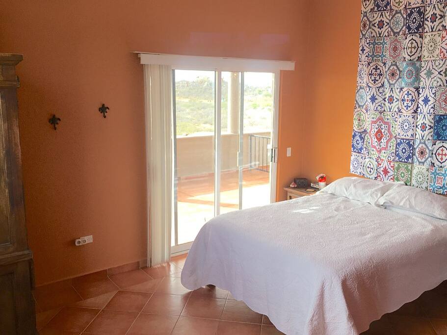 View sunrises from your pillow in the master bedroom