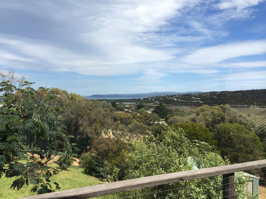 Beautiful ocean view from living room balcony
