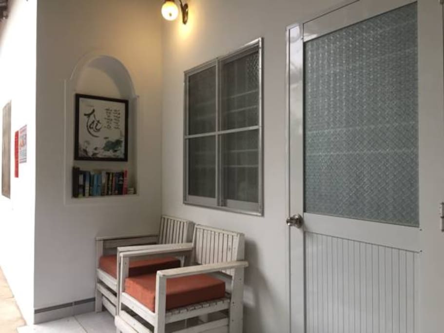 Chairs in balcony