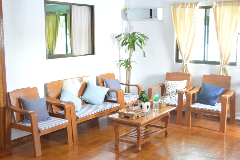 Settee in living room