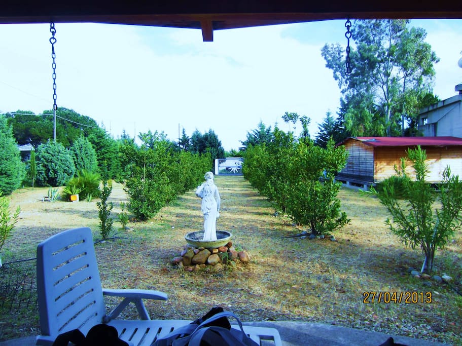 Vista al Giardino dal Patio di 50mq