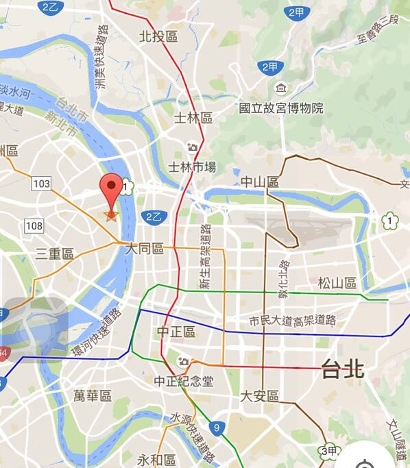 10~15 mins to Taipei main station!