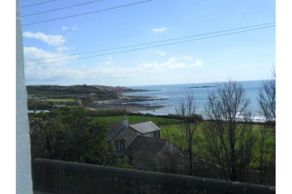Sea view from the twin bedroom