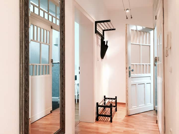 Bright cozy old building apartment with lots of charm