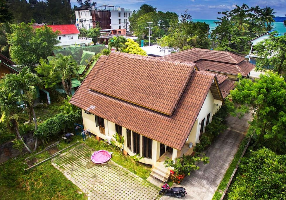 view of the house from above