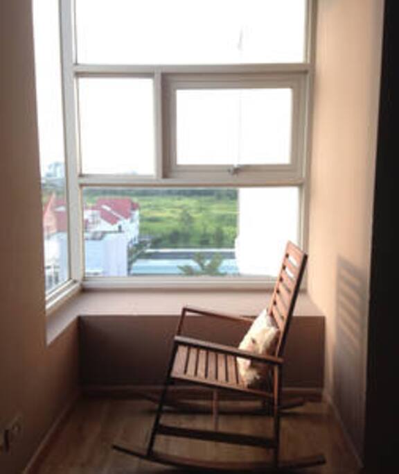 Relaxing corner in the master bedroom