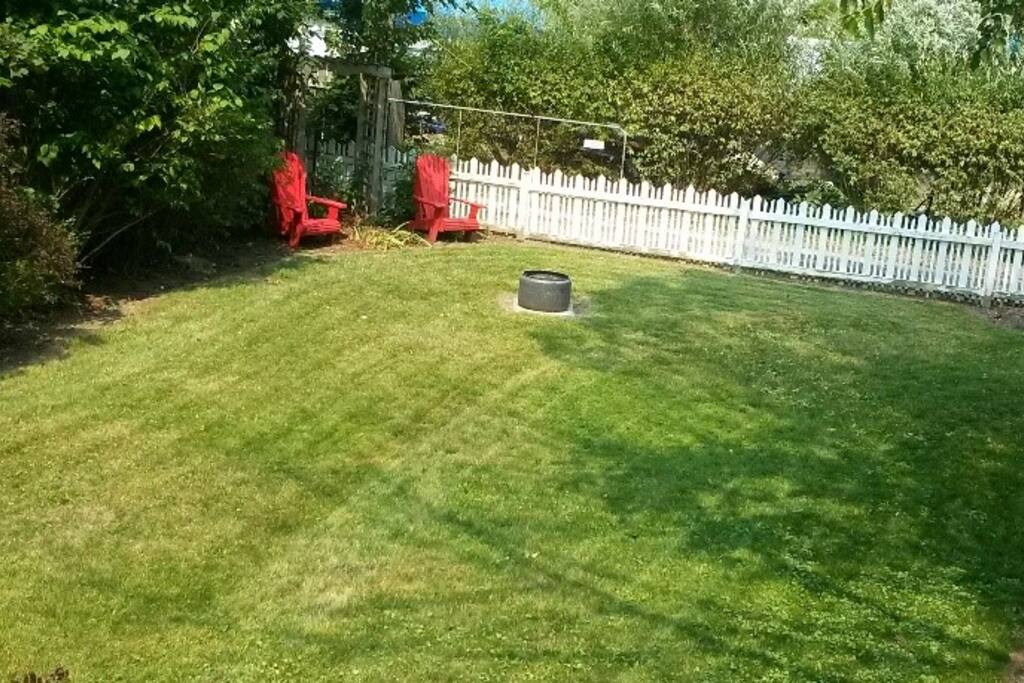 Large private backyard!