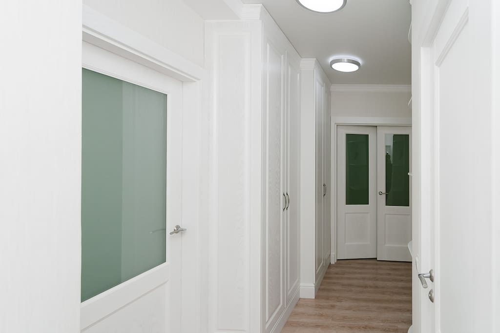 Fresh, clean, in white ton, apartment, it is necessary to please any guest