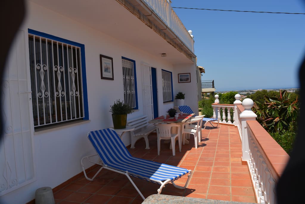 Accès direct à la terrasse et à la vue panoramique
