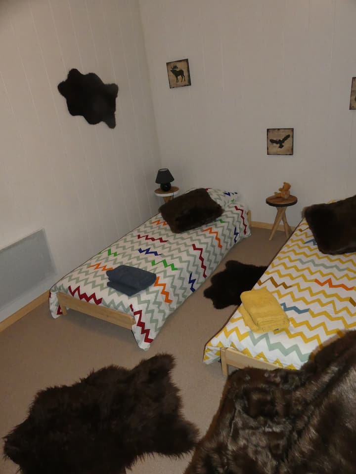 Spálňa 3 jednolôžka alebo 1 posteľ 160/200