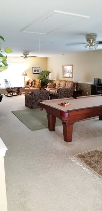 Upstairs common area with TV