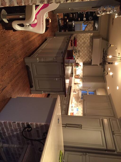 Kitchen, includes high chair and small children's table