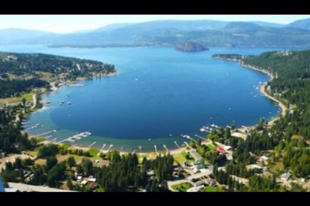 Air view of Blind Bay