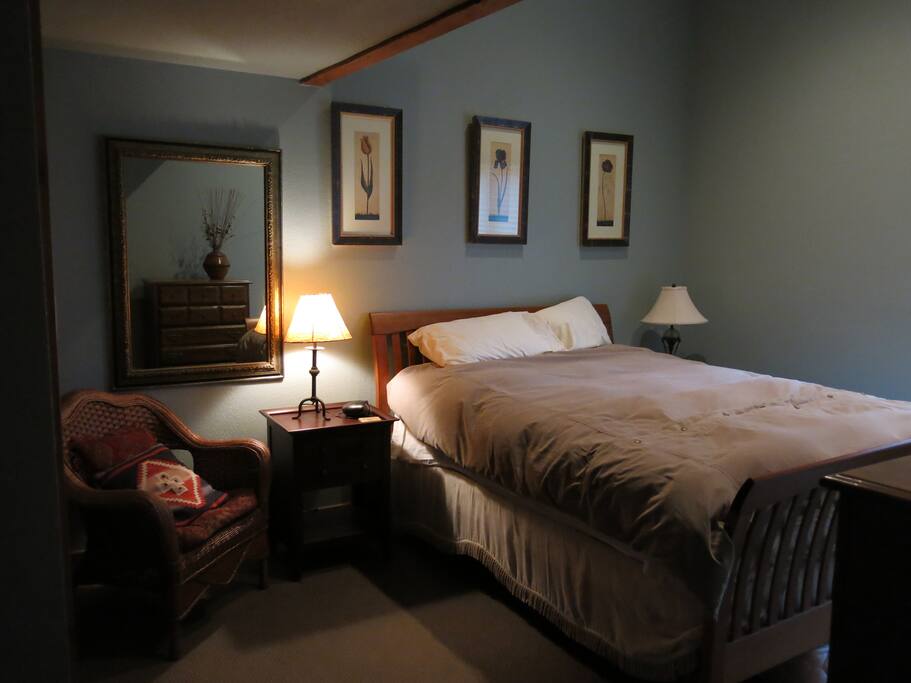 Bedroom with queen bed