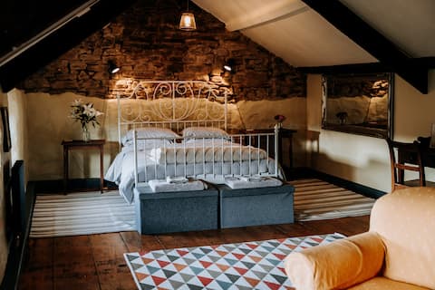 Traditional  cottage at the oceans edge