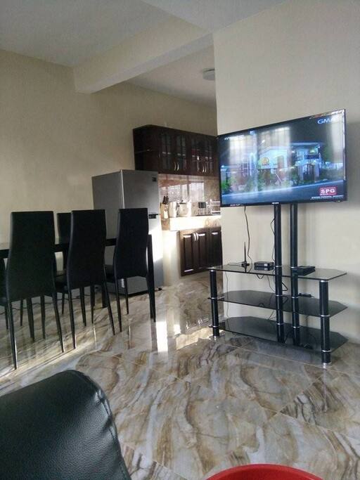 Dining, Living, Kitchen