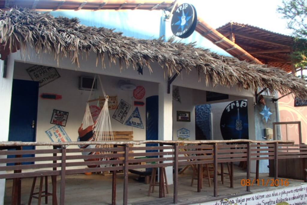 Fachada do Trip Bar Hostel