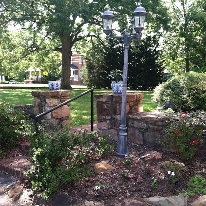 From the quaint entry steps...