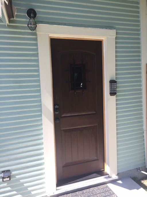 Your private entrance with keypad