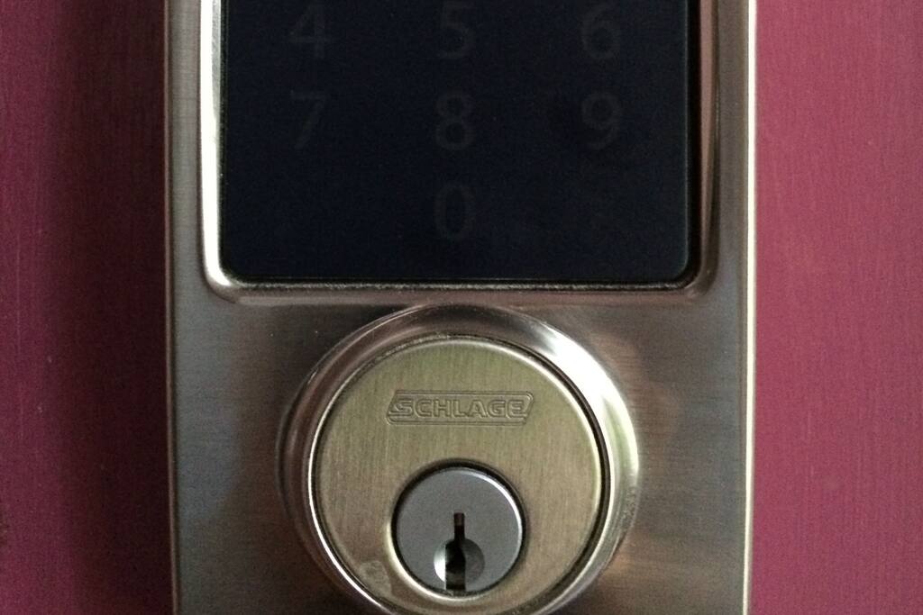 Your entrance has a keyless entry; let yourself in at any time of the day or night.