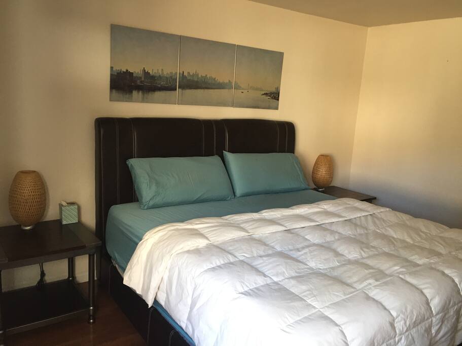 King size bed.