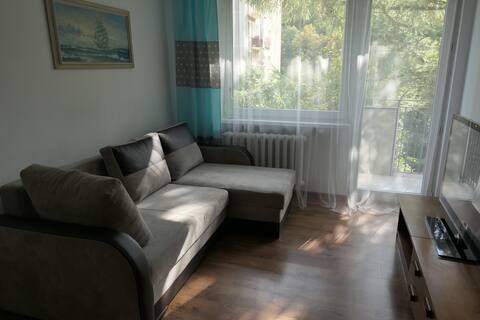 位於安靜的Sopot區域的舒適公寓