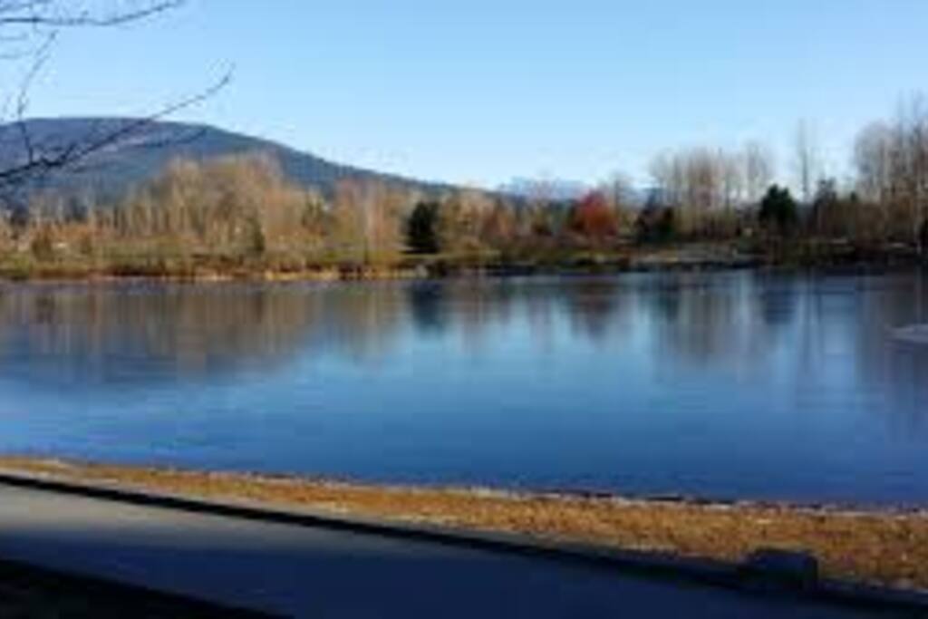 Lafarge Lake Coquitlam - 5 minutes walking from the suite.