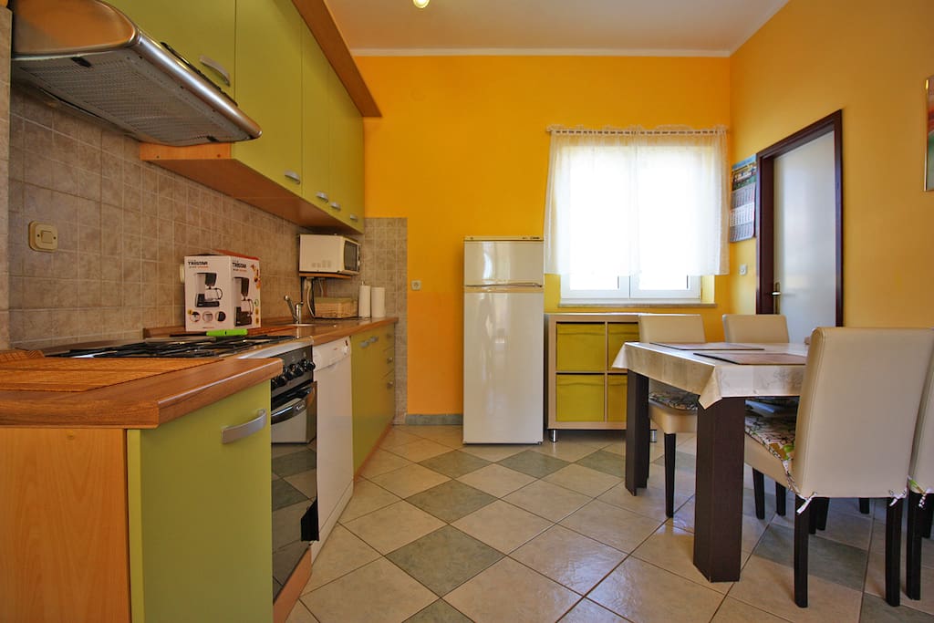 kitchen and dining