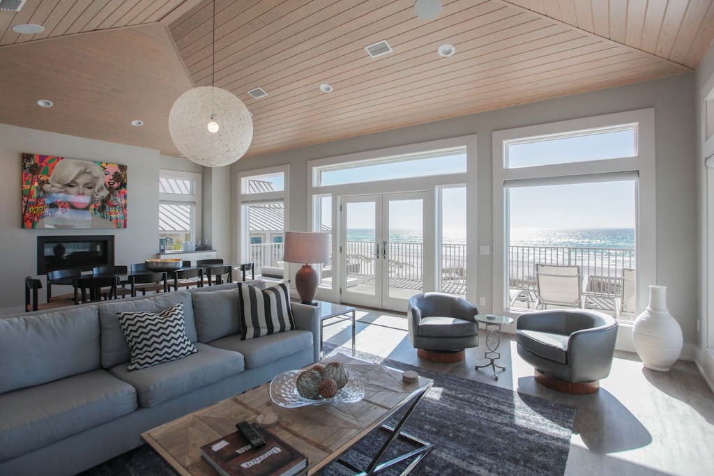 Living room on the second floor