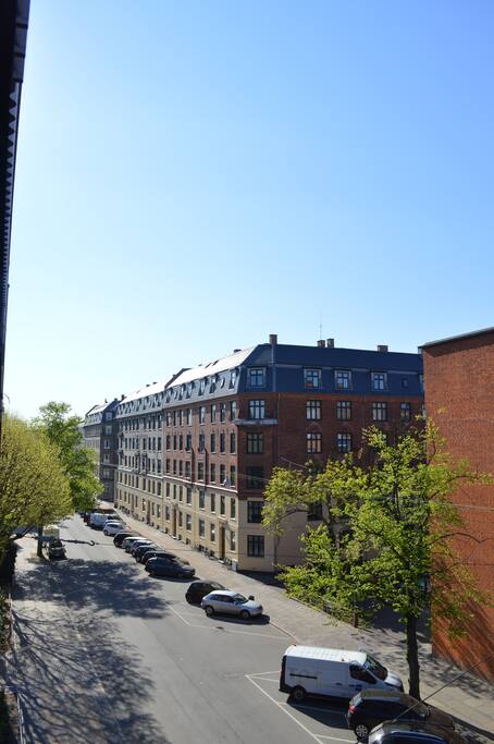 View of the street from the balcony. Street is quiet due to very limited one way traffic.