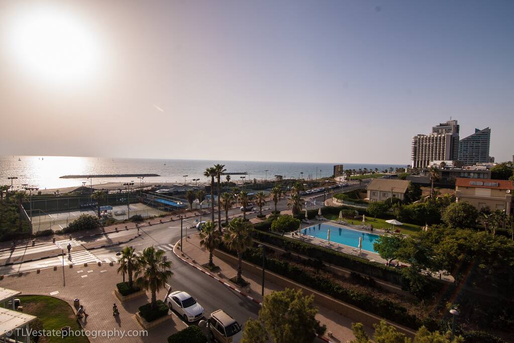 Sunset and view of the area