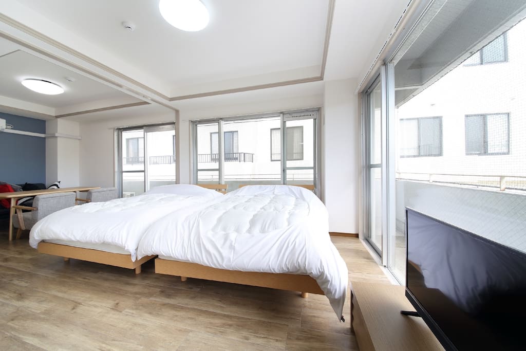 two double beds