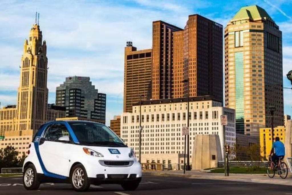 Car2Go - Rent the car via your smart phone.