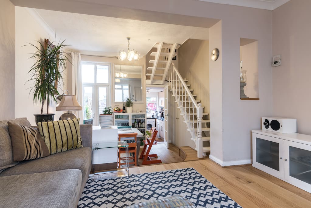 Open plan living and dining