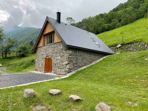 Typical Pyrenees barn, little piece of heaven.