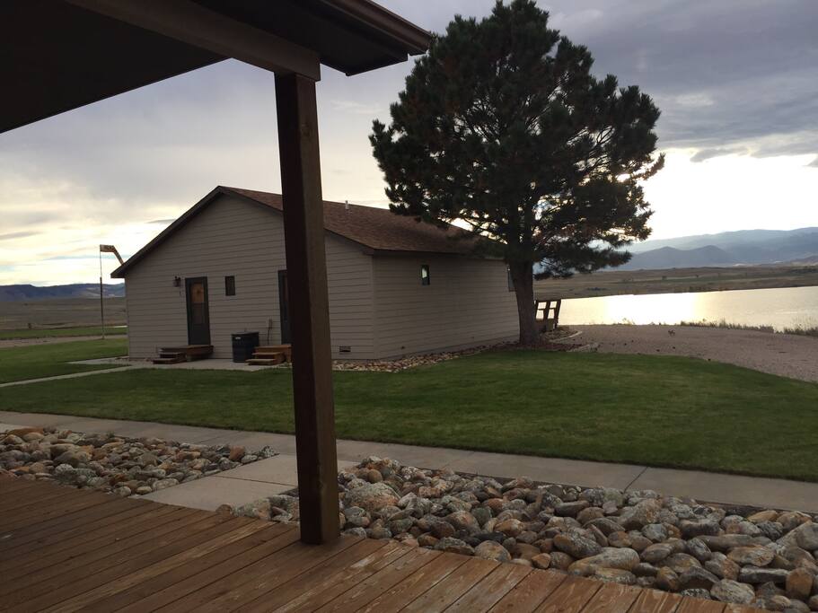 View from rear of cabin