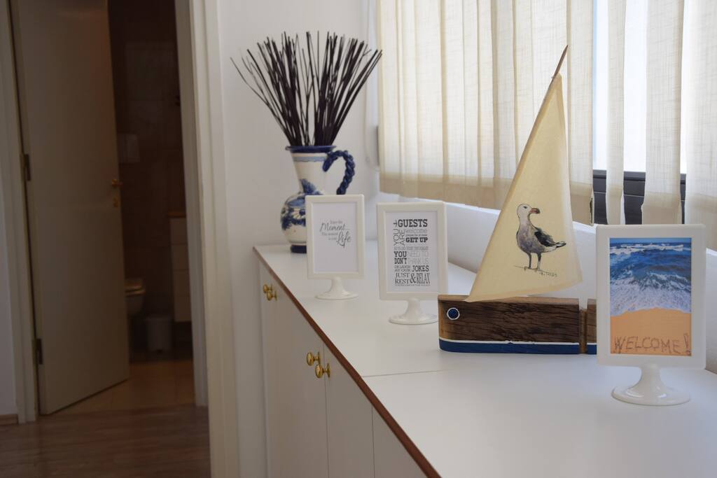 Boat & seagull typical Dalmatian motives - we want you to feel as a local during your stay here