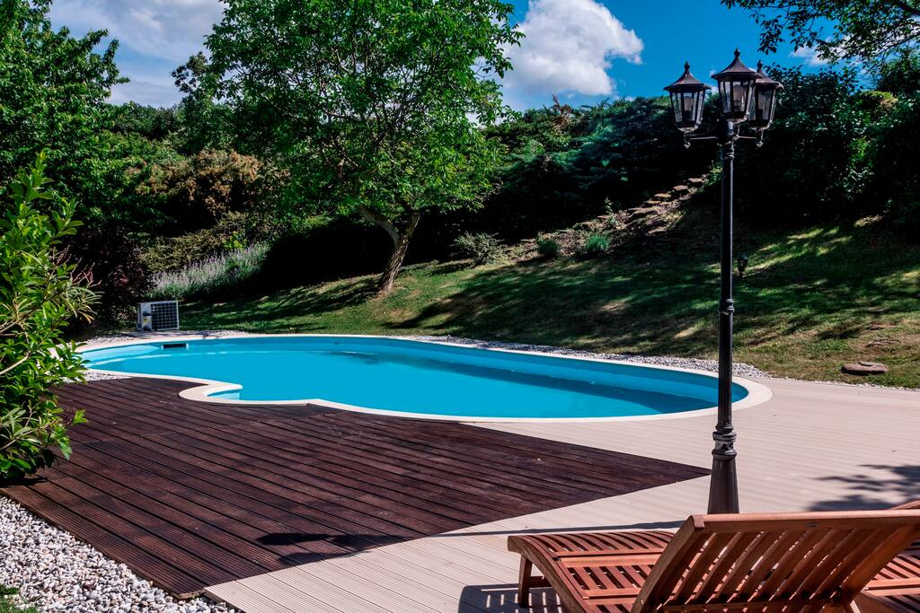 heated swimming pool